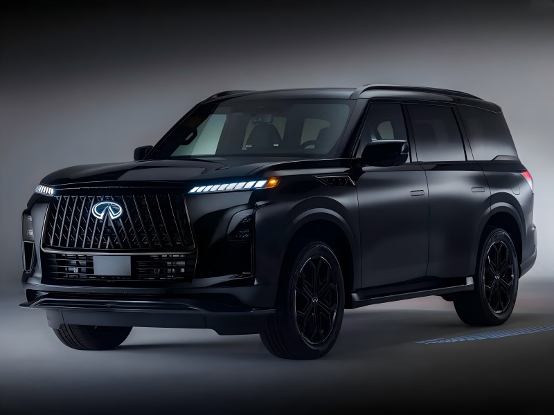 Black Exterior Kit / 3.5T V6 Power - Offisielle bilder av 2026 Infiniti QX80 Sportsversjon